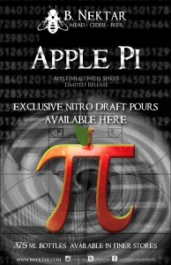 Apple Pi mead on nitro taps